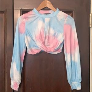 Tie Die Crop Top